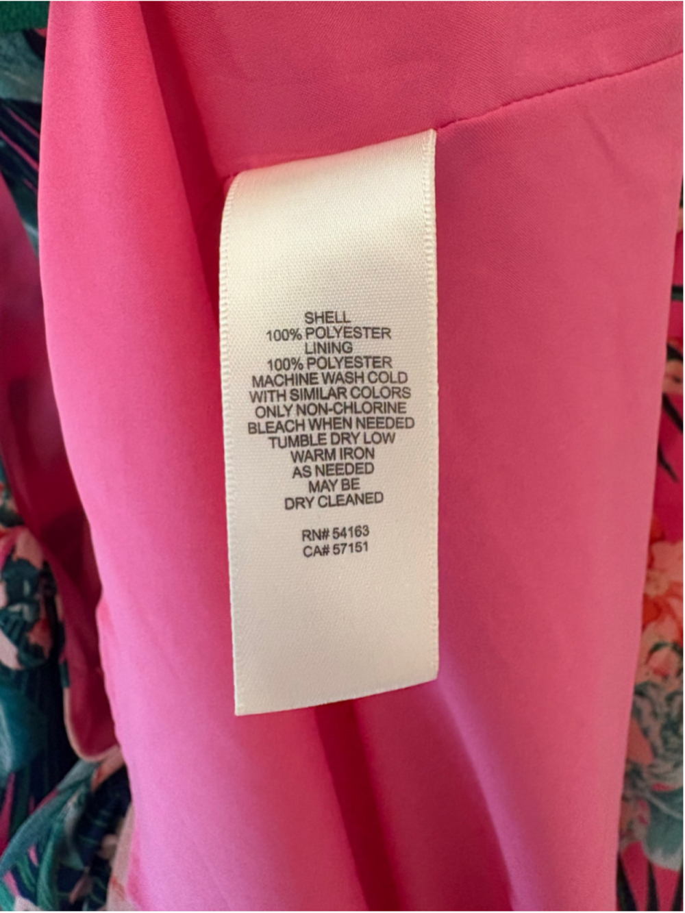 Eliza J Tropical Floral High Neck Tiered Fit & Flare Dress Pink Size 18 - Picture 9 of 9